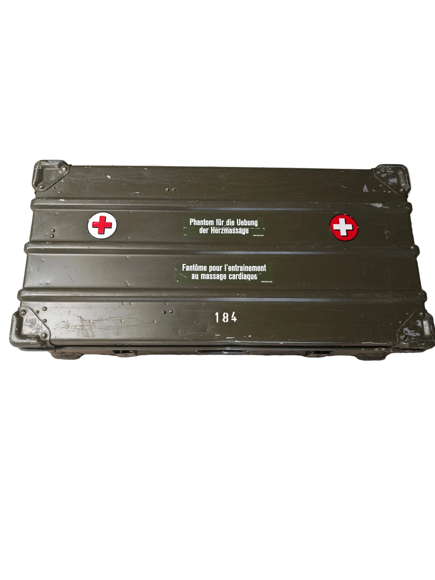 Mannequin RCP militaire vintage Armée Suisse – Phantom entraînement massage cardiaque (Collector)