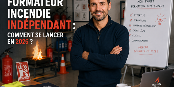 Formateur incendie indépendant : comment se lancer en 2026 ?
