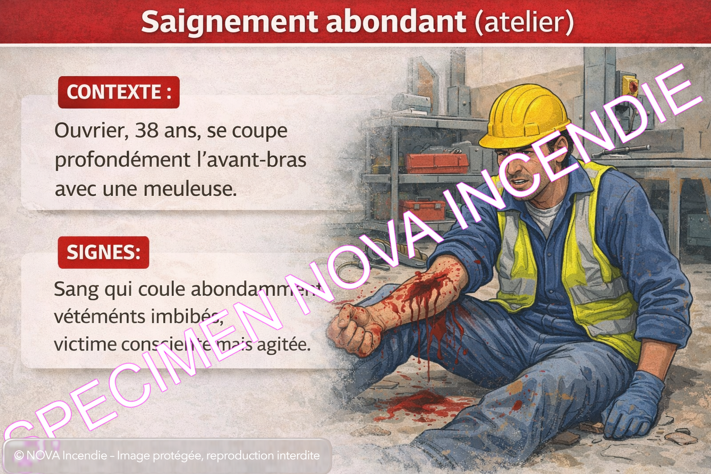 🔥 Banque de données SST – 38 cas concrets illustrés + tableaux récapitulatif des cas avec CAT