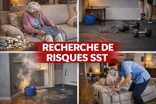 Recherche des risques SST – Entrepôt de stockage + Tableau pédagogique des 9 Principes Généraux de Prévention