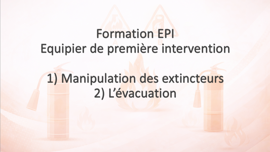 Diaporama formation EPI : équipier de première intervention (diapo incendie + évacuation) - support formateur (PPTX)