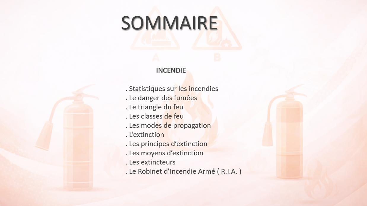 Diaporama de formation incendie – Support formateur (PPTX)