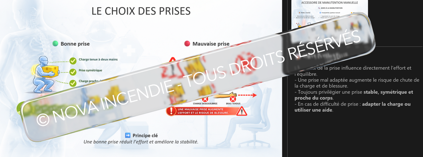 👉 Formation Gestes et Postures – Diaporama Prévention TMS, Manutention Manuelle