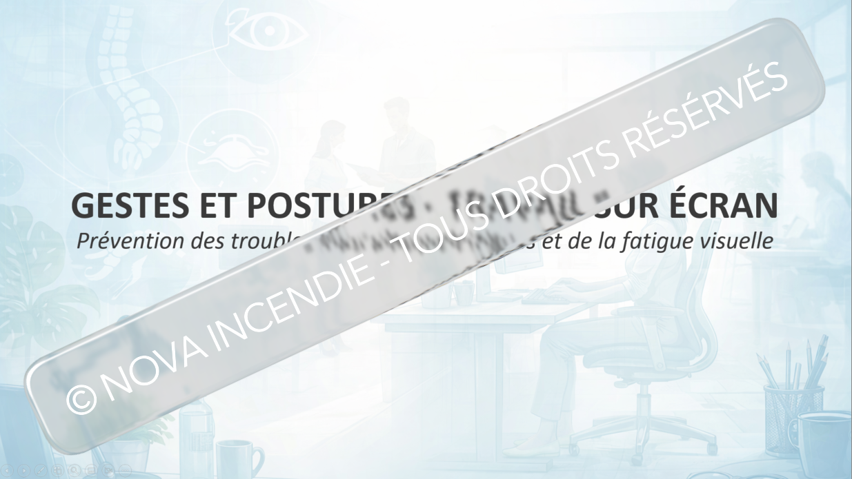 👉 Formation Gestes et Postures – Diaporama Prévention TMS, Travail sur Écran