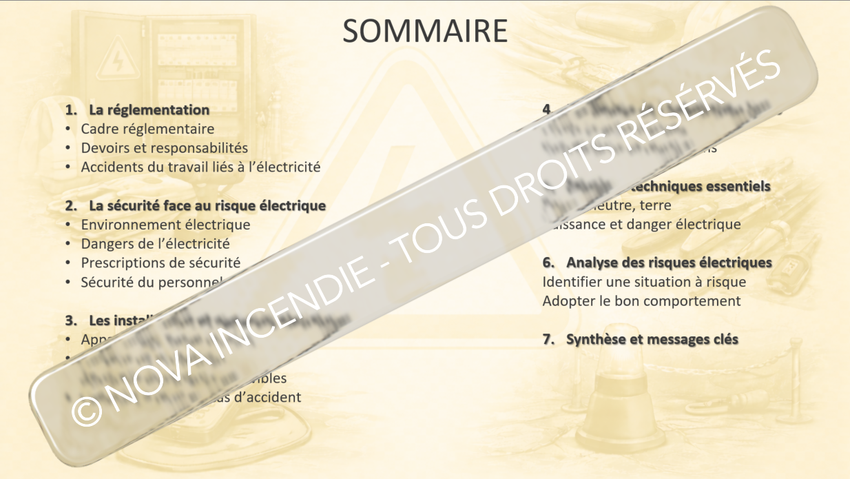 Habilitation électrique H0B0 – Support de formation conforme NF C 18-510 | Prévention du risque électrique
