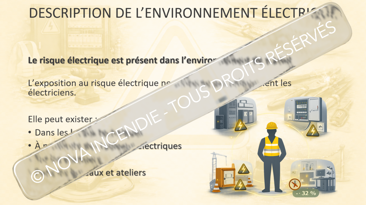 Habilitation électrique H0B0 – Support de formation conforme NF C 18-510 | Prévention du risque électrique