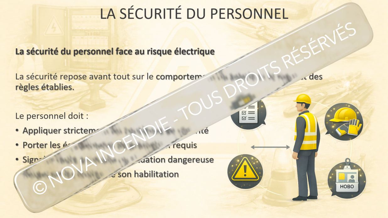 Habilitation électrique H0B0 – Support de formation conforme NF C 18-510 | Prévention du risque électrique