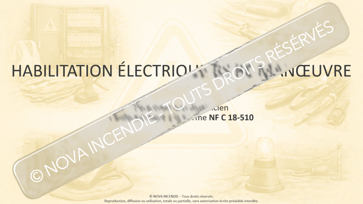 Diaporama Habilitation Électrique BS BE Manœuvre – Formation Conforme NF C 18-510