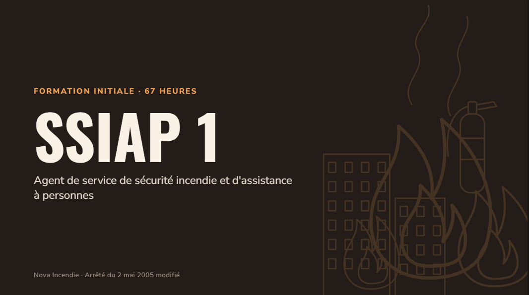 Diaporama SSIAP 1 Formation initiale – 118 slides PowerPoint avec notes formateur