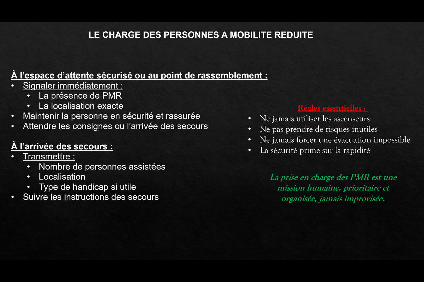 Diaporama formation EPI : équipier de première intervention (diapo incendie + évacuation) - support formateur (PPTX)