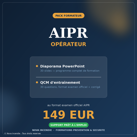 Pack Formation AIPR Opérateur – Diaporama PowerPoint + QCM 30 Questions