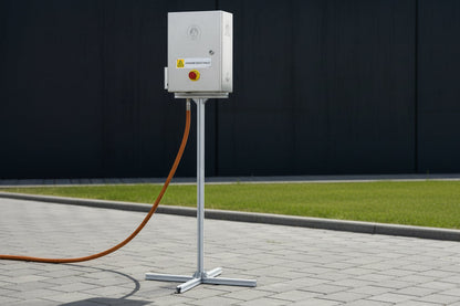 Armoire électrique pédagogique sur pied avec tuyau gaz pour formation incendie - Made in France Nova Incendie
