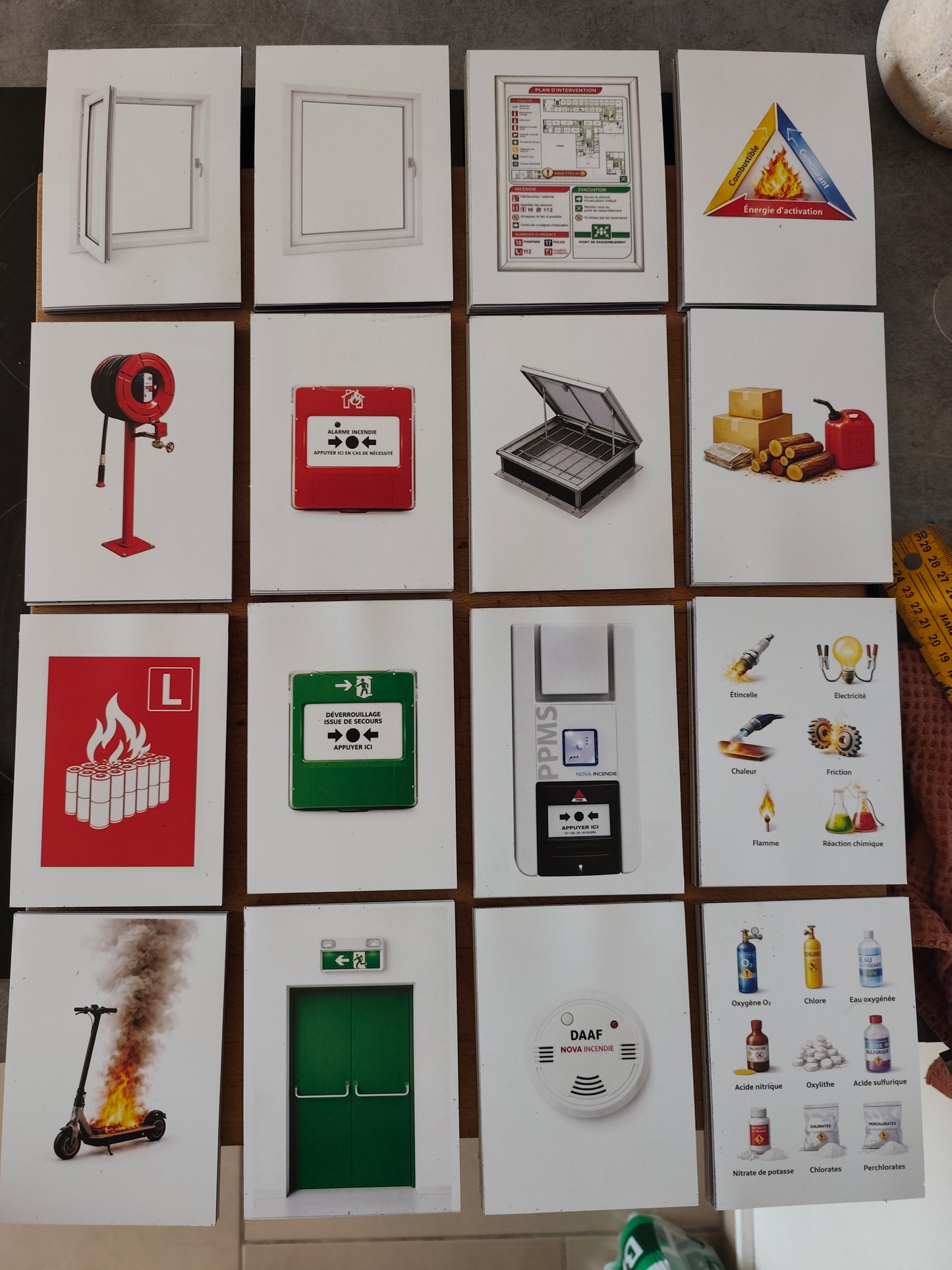 Pack 48 Magnets Incendie – Outils pédagogiques pour formation sécurité incendie