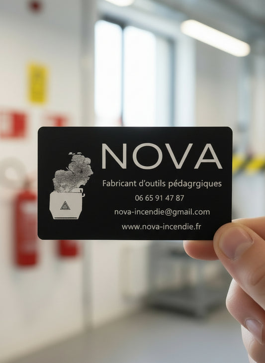 Carte de visite personnalisée au laser