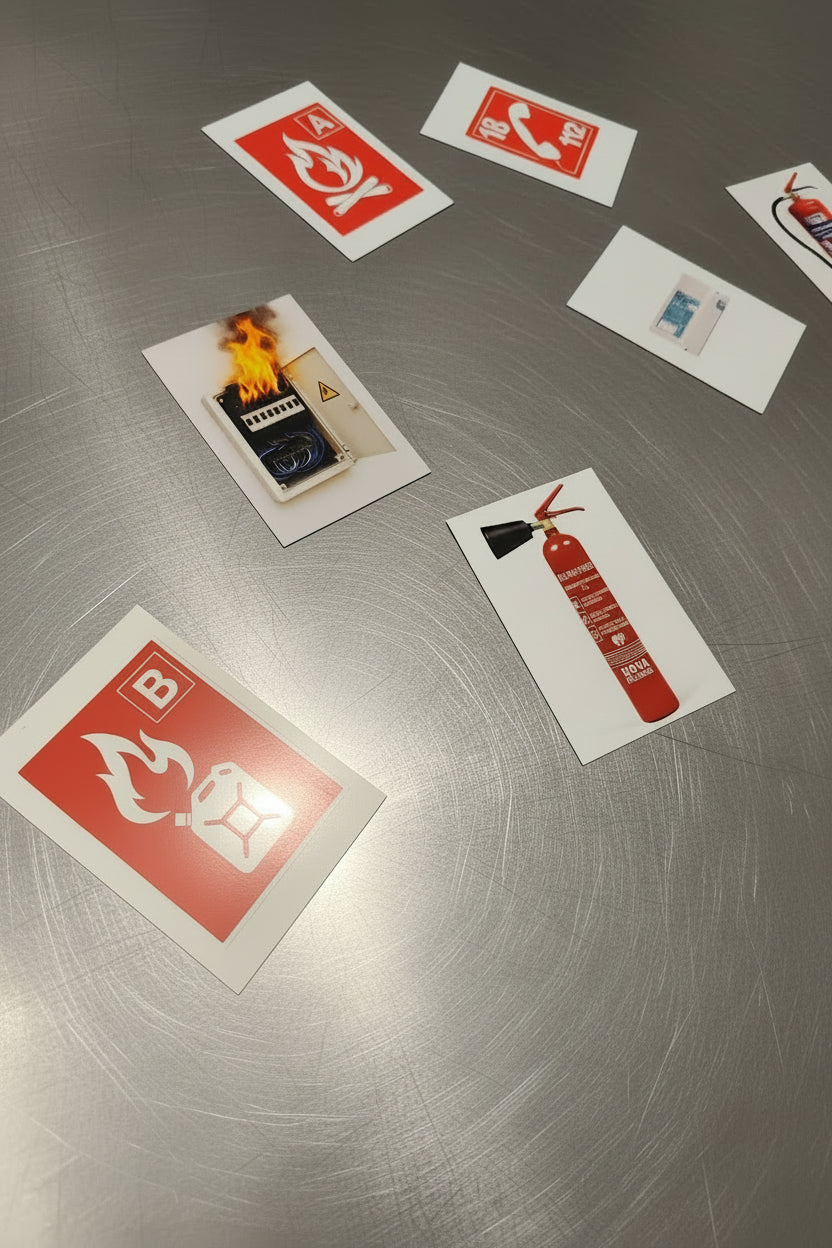 Pack 32 Magnets Incendie – Outils pédagogiques pour formation sécurité incendie