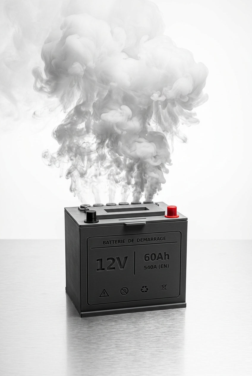 Batterie 12V factice fumigène – Simulateur pour formation incendie